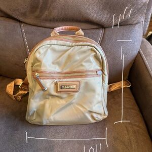 Calvin Klein tan Backpack